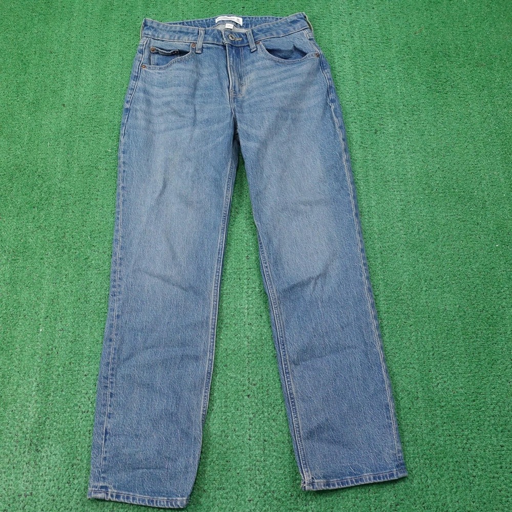 Abercrombie & Fitch‎ Jeans Womens 26 Short Blue Mid Rise 90s Straight Curve Love